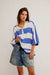Free People - Wonderful Tee - Blue Combo - Front