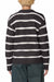 Obey - Casey Stripe Crew Sweater - Charcoal Multi - Back