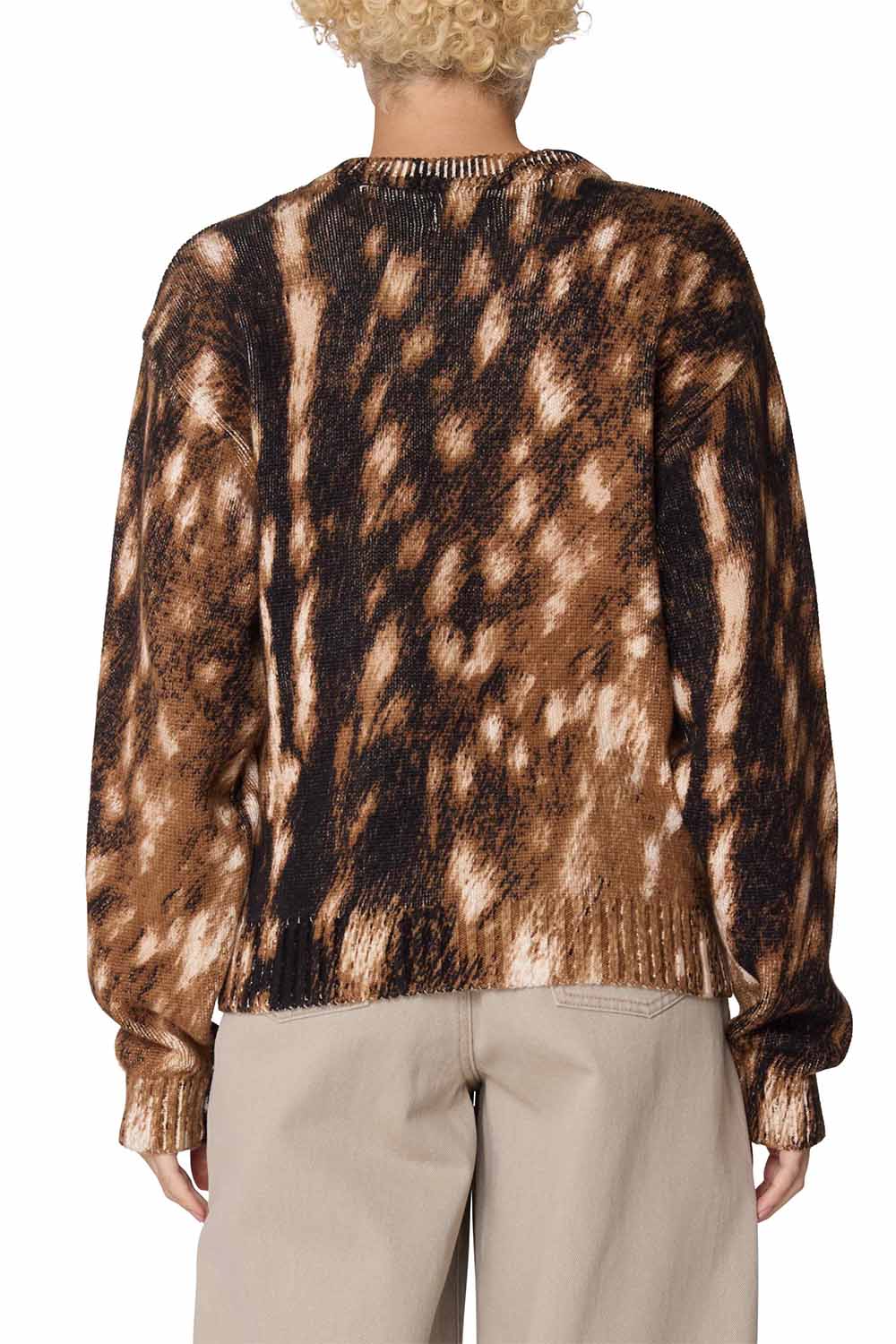 Obey - Fawn Crew Sweater - Fawn Multi - Back