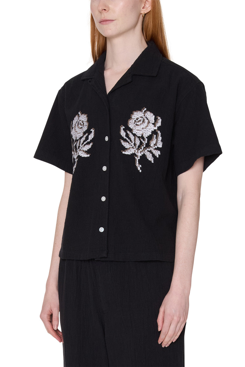 obey roses embellished ss off black side