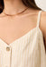 Marine Layer - Celeste Hemp Cami - Natural Stripe - Detail