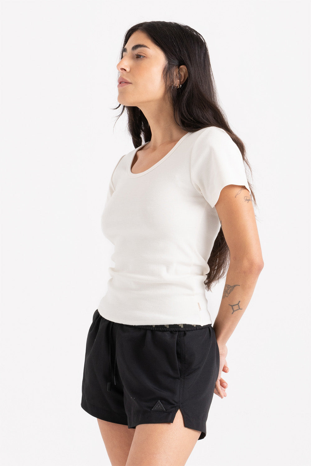 Roark - Wind Worn Tee - Off White - Side