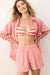 Marine Layer - Cali Seersucker Short - Hibiscus/Sand Stripe