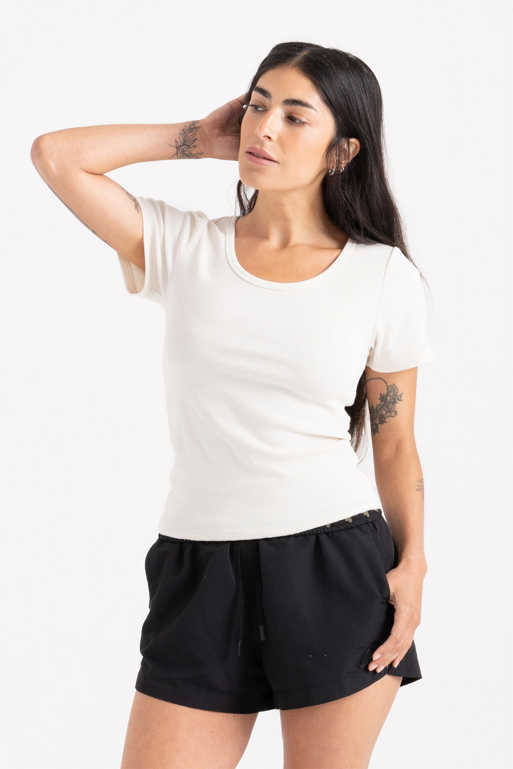 Roark - Wind Worn Tee - Off White - Front