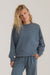 Roark Revival Made To Fade Fleece in Slate — Quarter view