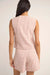 Rhythm - Lola Check Vest - Dusty Pink - Back