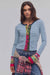 Free People - WTF Noa Cardi - Blue Pop Combo - Front