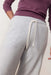 Marine Layer - Cloud 9 Wide Leg Sweatpant - Heather Grey - Front Detail