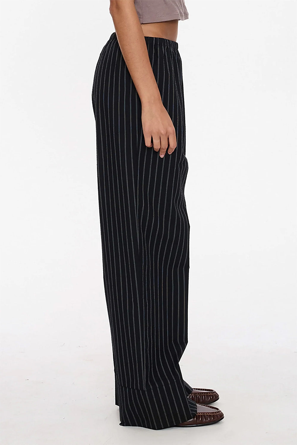 Thrills - Unwind Stripe Pant - Black - Side