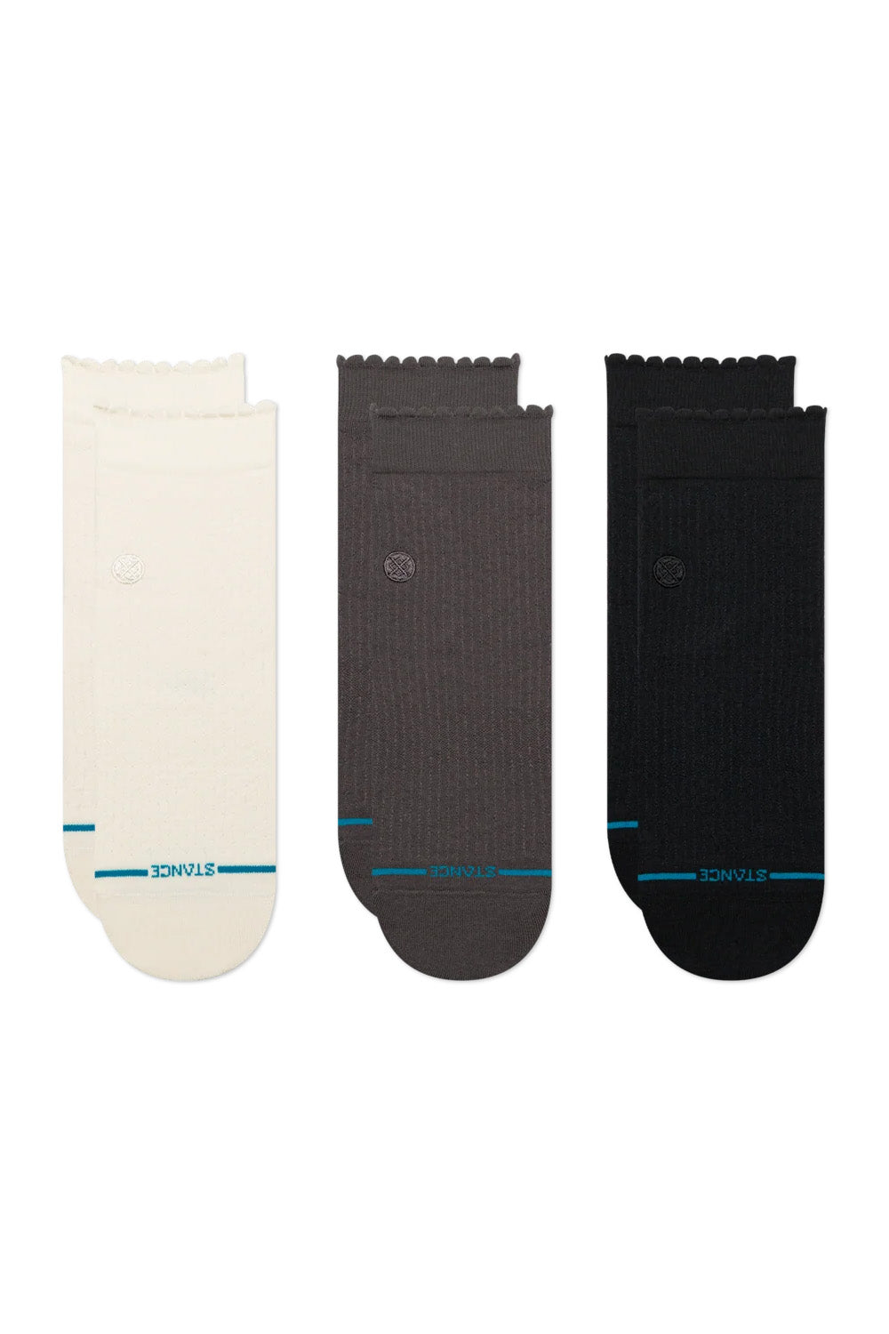 Stance - Dainty Quarter 3 Pack - Multi - Flatlay Front