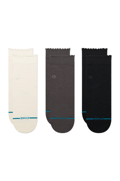 Stance - Dainty Quarter 3 Pack - Multi - Flatlay Front