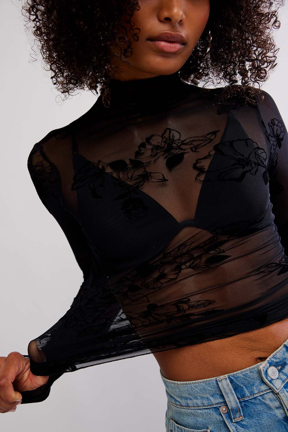 Free People - You Decide LS - Black - Detail