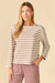 Outer Known Big Heavy Mariner Tee in Purple Dusk Mariner Stripe — Front view