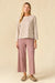 Outer Known Big Heavy Mariner Tee in Purple Dusk Mariner Stripe — Full-body view