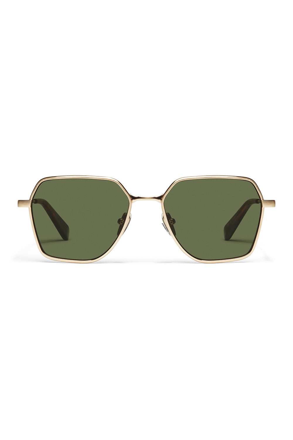 QUAY - World Tour Polar - Brushed Gold/Green - Front
