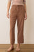 Marine Layer - Elle Crop Pant - Chocolate Malt - Front