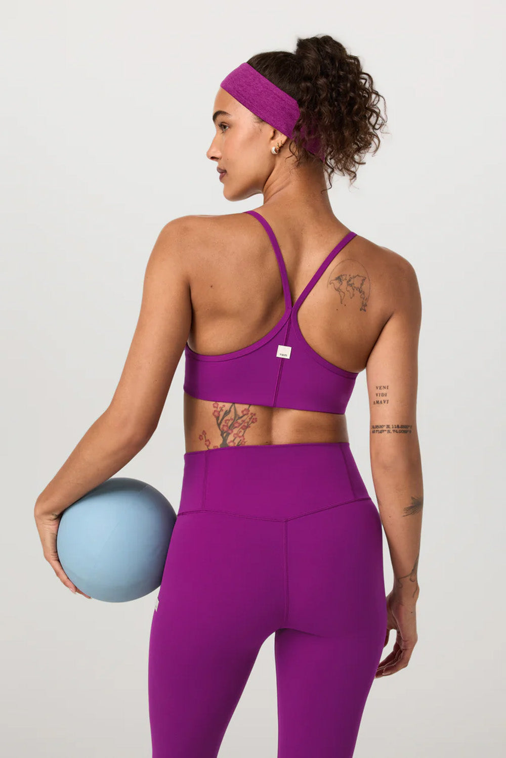 Vuori - All the Feels Bra - Magenta - Back