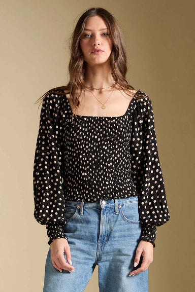 Saltwater Luxe Petra Top in Midnight — Front view