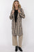 Sage the Label - STEADY BRUSHED PLAID COAT - Camel Multi