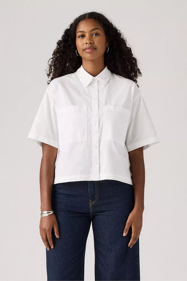 Levis - Harlie SS Cropped - Bright White - Front