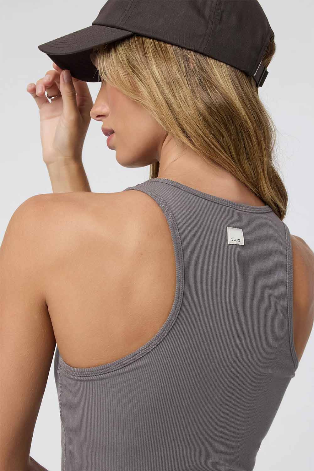 Vuori - Pose Plyo Tank - Chia - Detail
