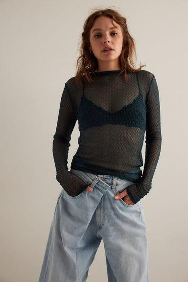 Free People - Minding My Business Top - Oil Green