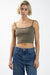 Thrills - Clique Bound Crop Tank - Desert - Front