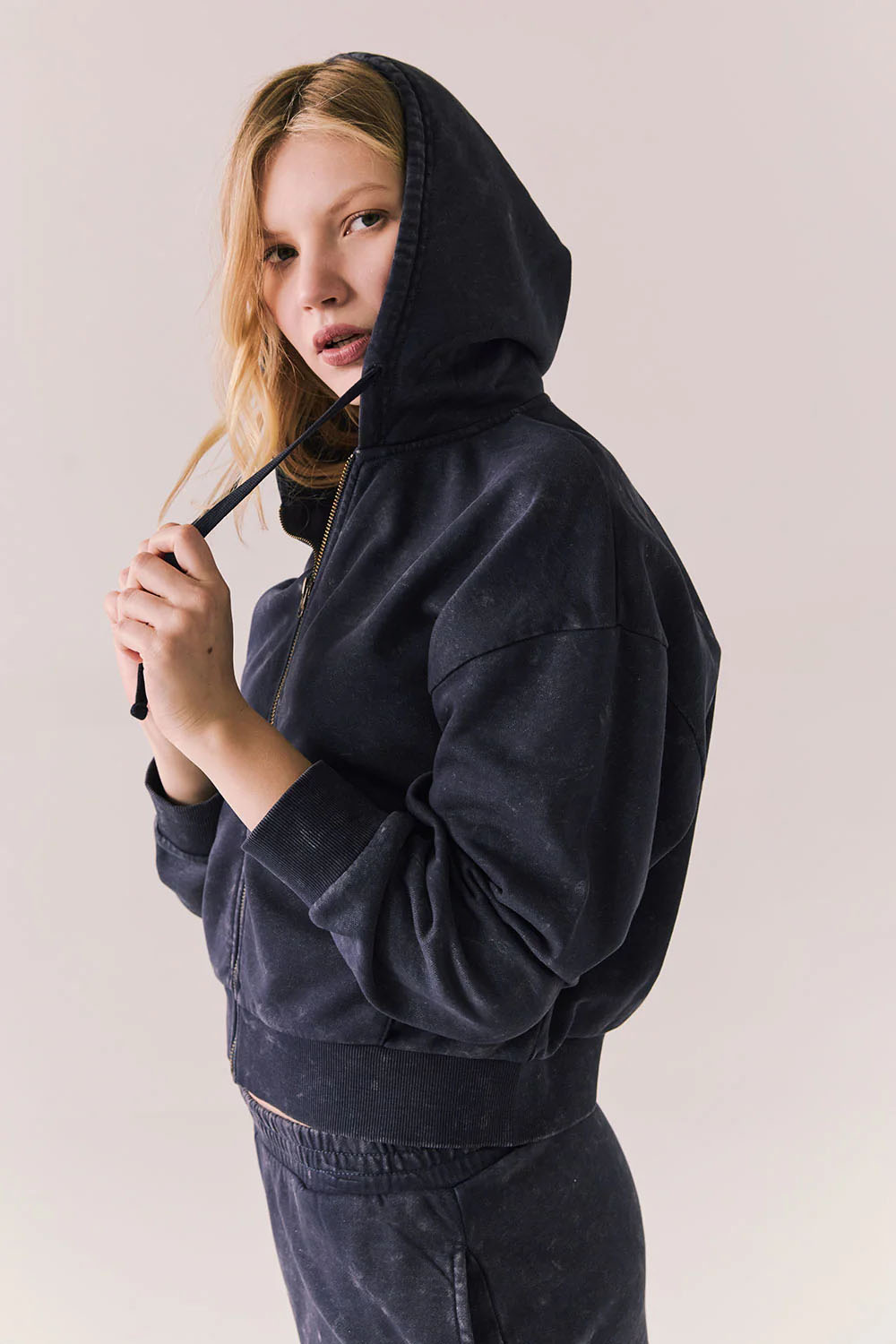 Chaser - Abilene Zip Up - Navy - Side