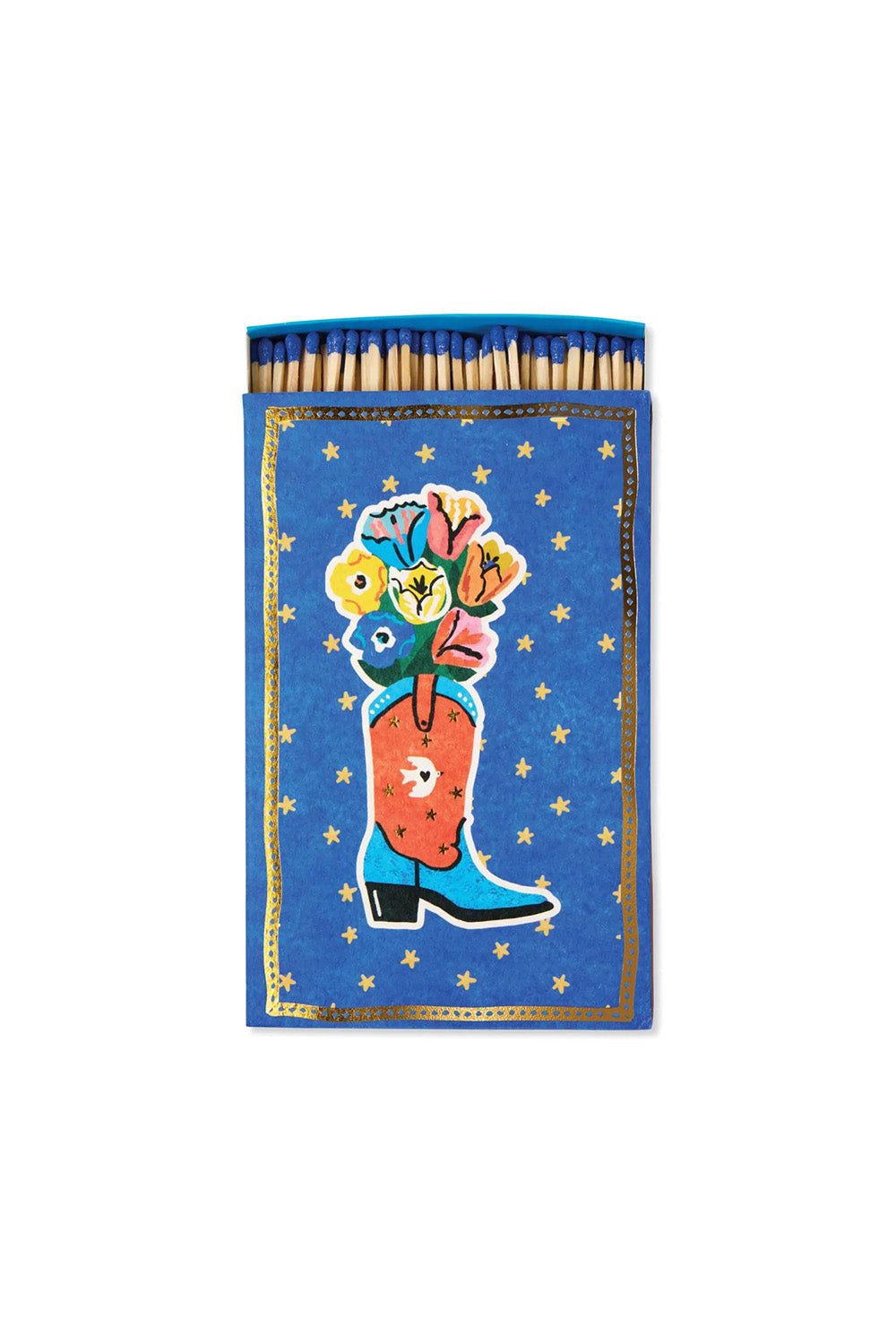 Paddywax Large Boxed Matches in Cowboy Boot — Front view