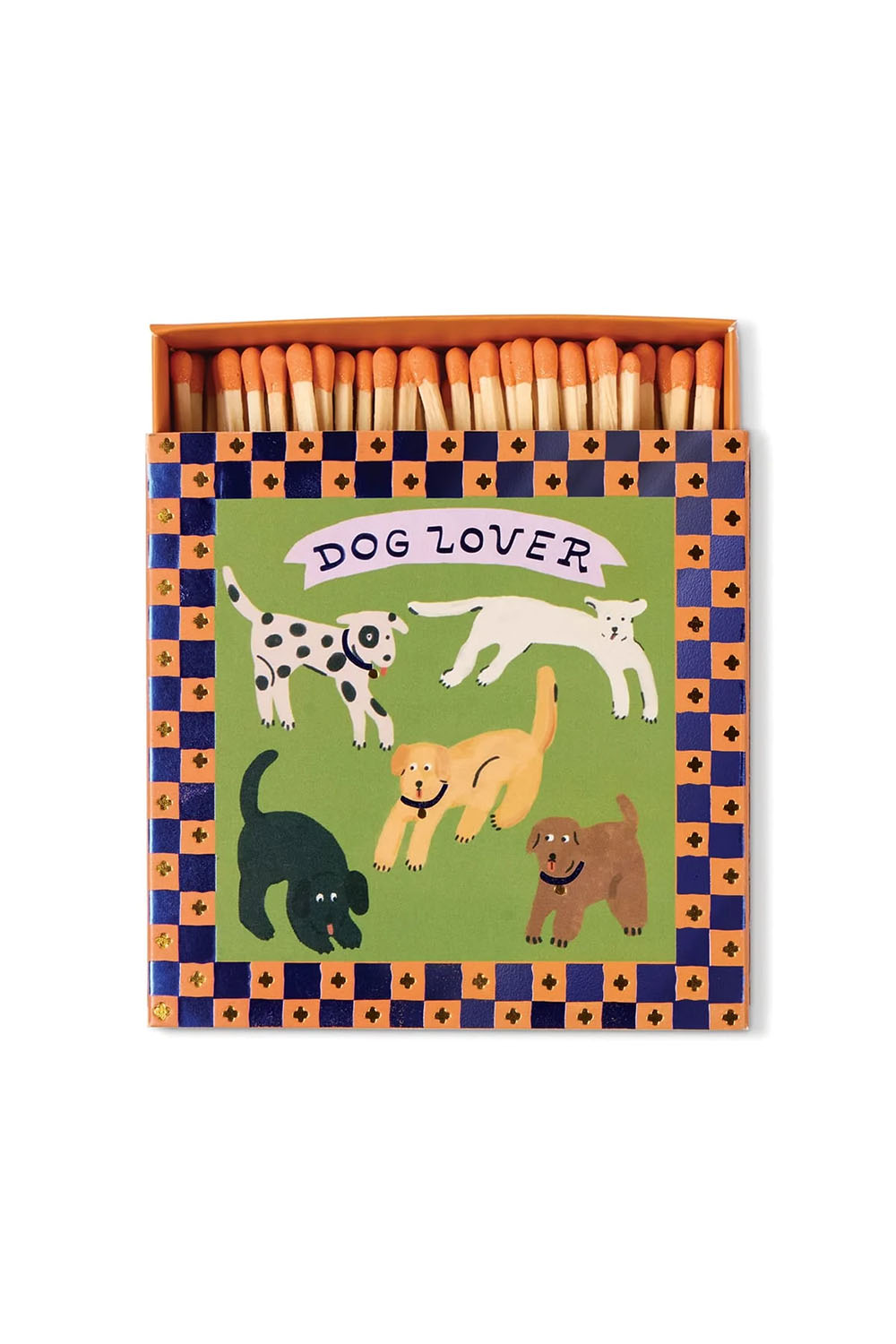 Paddywax Square Boxed Matches in Dog Lover — Front view