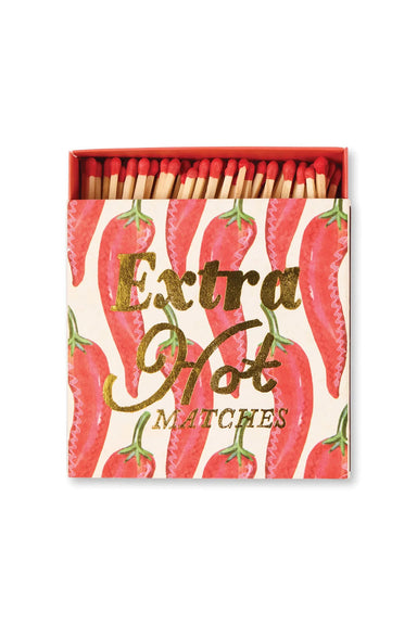 Paddywax Square Boxed Matches in Extra Hot — Front view