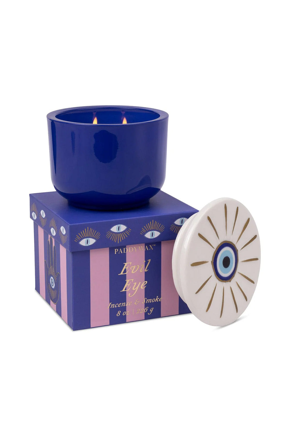 paddywax charmed eye candle incense and smoke