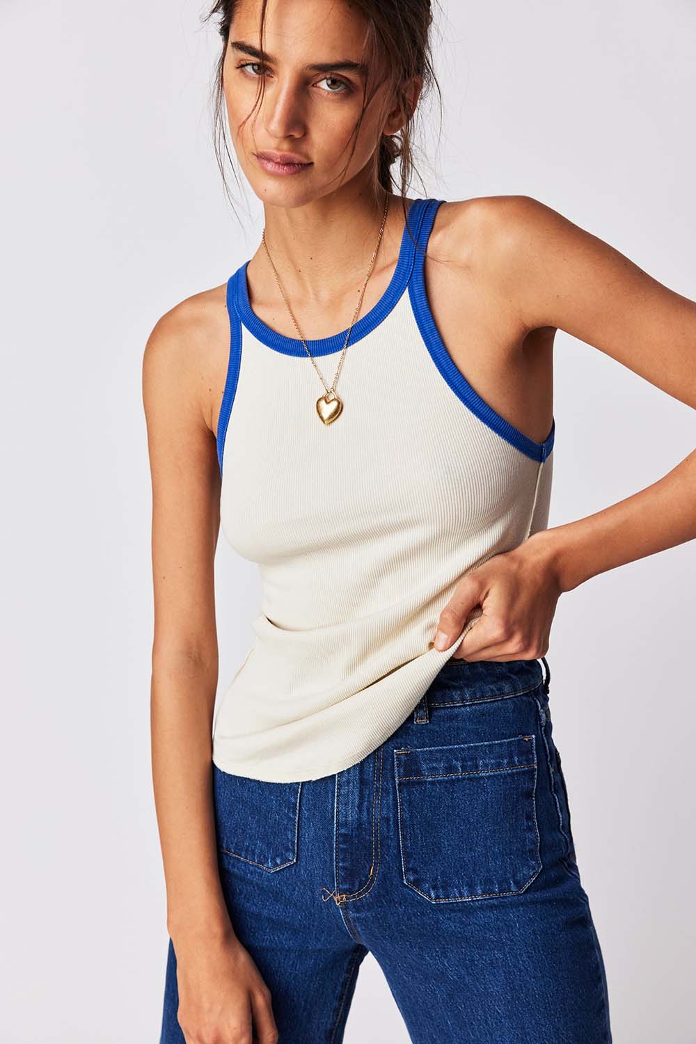 Free People - Only One Ringer - Ivory Combo - Front