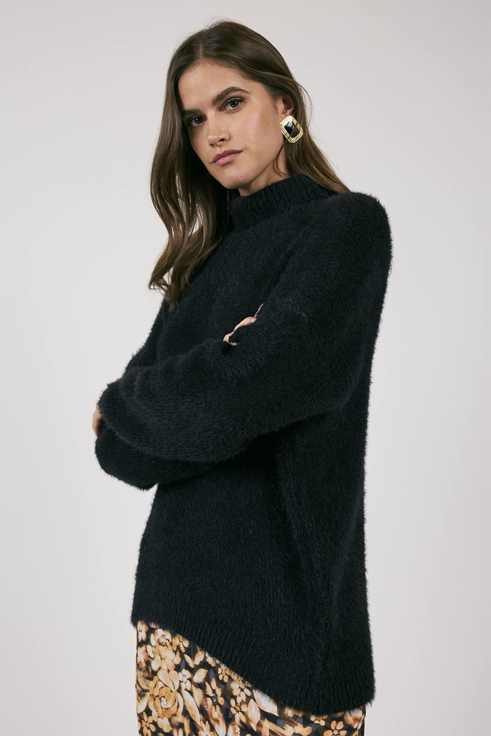Sage the Label - Aim High Turtleneck - Black - Side
