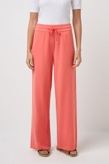 Travis Matthew - Cloud Terry Wide Leg Pant - Heather Rose - Front