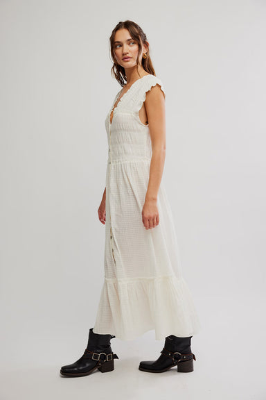 Free People - Desert Dazed Midi - Clean Ivory - Side