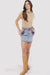 Sadie & Sage - MOST LIKELY EMBROIDERED DENIM SKIRT - Mid Wash Blue