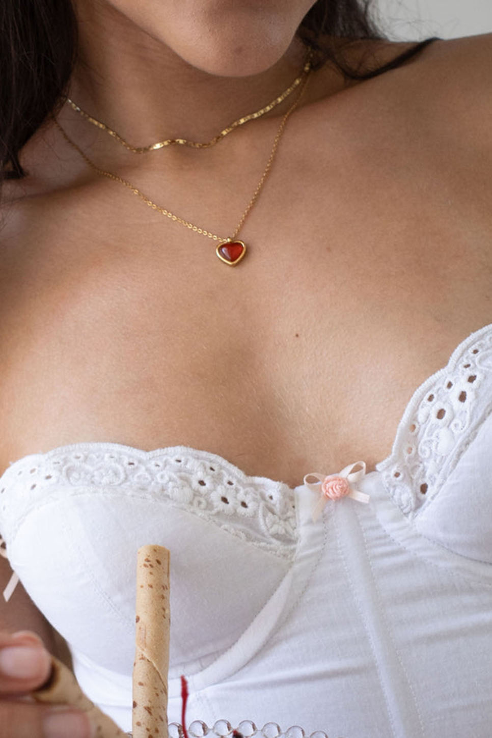 Pearl of the West Annabel Necklace — Worn view