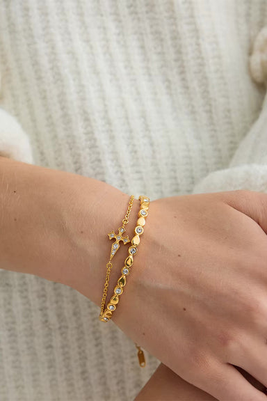Pearl of the West Bling Bracelet — Worn view