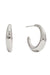 Pearl of the West Celia Hoops in Stainless Steel — Product view