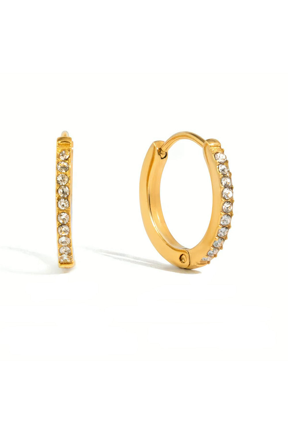 Pearl of the West CZ Mini Hoop — Product view