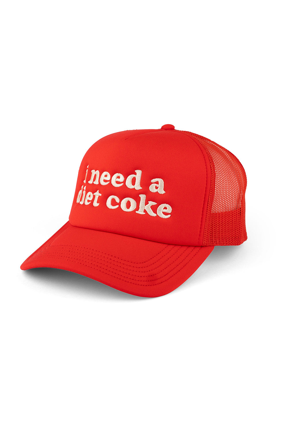 Pearl of the West Diet Coke Hat in Fire — Quarter view