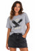 Pearl of the West Have A Nice Day Tee in Faded Powder — Front view