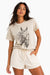 Pearl of the West Long Days Tee in Faded Bone — Front view