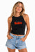 Pearl of the West Midnight Rodeo Tank in Black — Front view