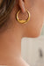 Pearl of the West Moon Hoops — Worn view
