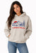 Pearl of the West Nowhere Hoody in Faded Bone — Front view