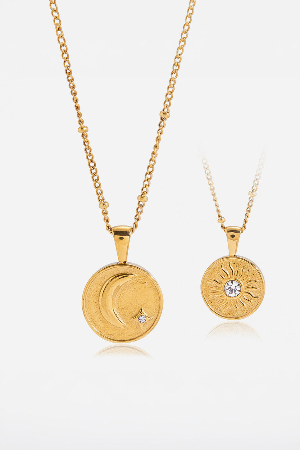 Pearl of the West Sun & Moon Necklace — Product view