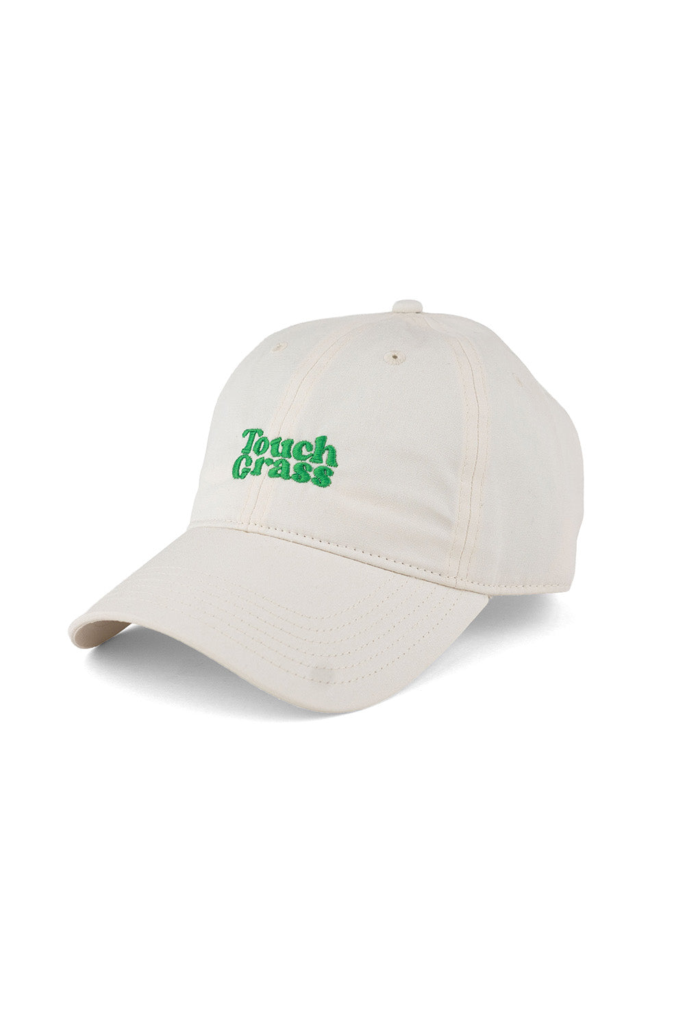 Pearl of the West Touch Grass Hat in Ecru — Quarter view
