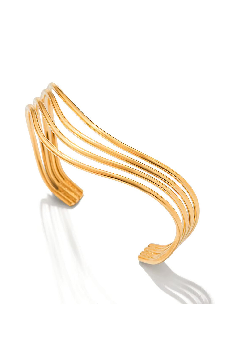 Pearl of the West Wave Bangle — Product view